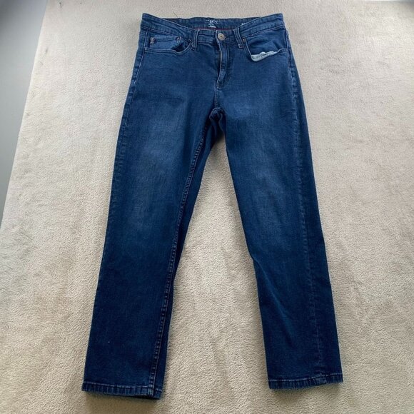 Chaps Men Jeans Size 32x30 Straight Fit Classic Blue Denim Casual Cotton Stretch - Picture 15 of 16